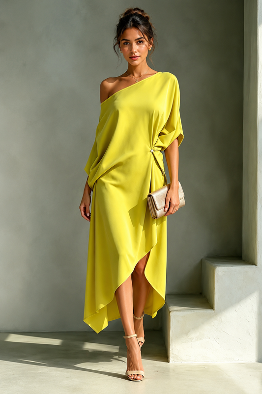 Camila | Vestido asimétrico elegante
