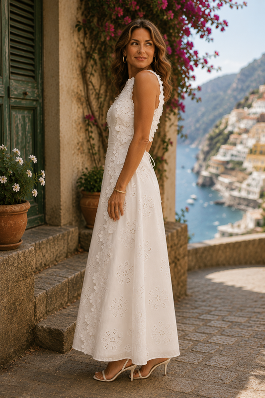 Julieta | Elegante Vestido Maxi Bordado