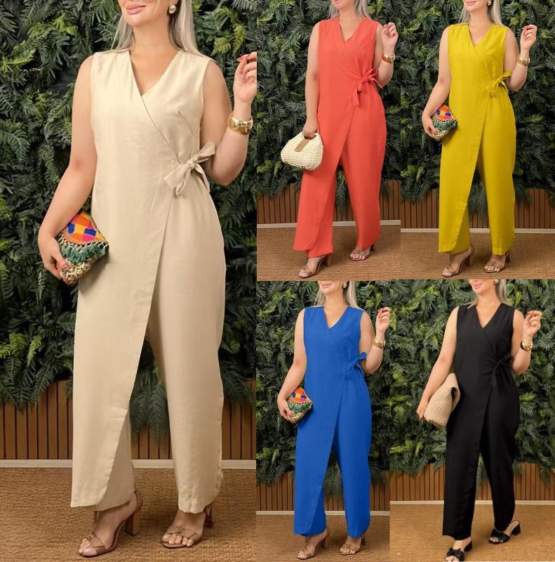 ELISA | TRAJE ELEGANTE SIN MANGAS