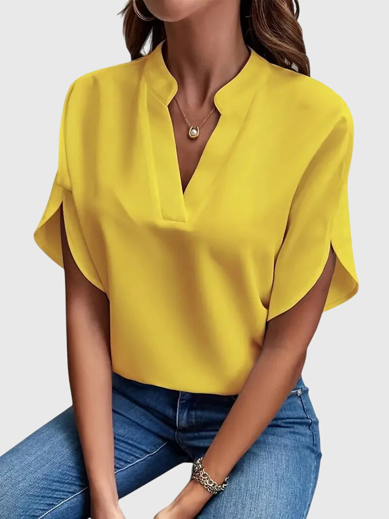Beatrix™ | Camiseta suave y elegante con cuello en V