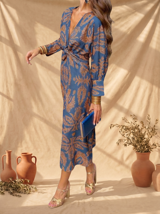Jimena | Vestido Midi de Elegancia Floral
