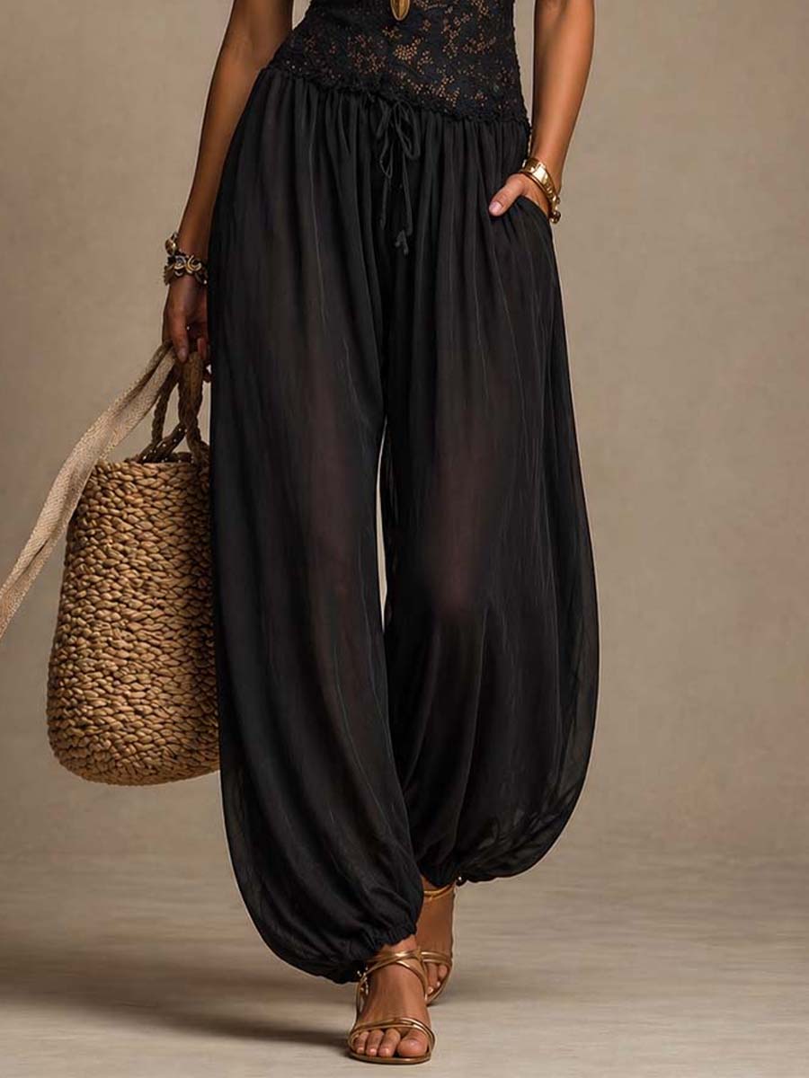 Laia | Mono halter con encaje fluido