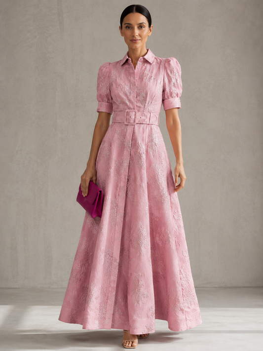 Fátima | Vestido Corto con Mangas Abullonadas