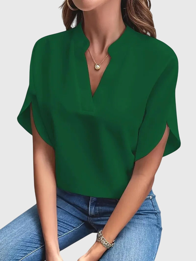 Beatrix™ | Camiseta suave y elegante con cuello en V