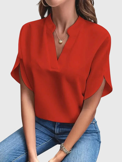 Beatrix™ | Camiseta suave y elegante con cuello en V