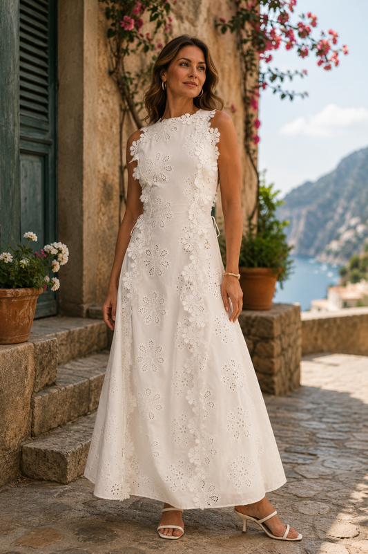 Julieta | Elegante Vestido Maxi Bordado