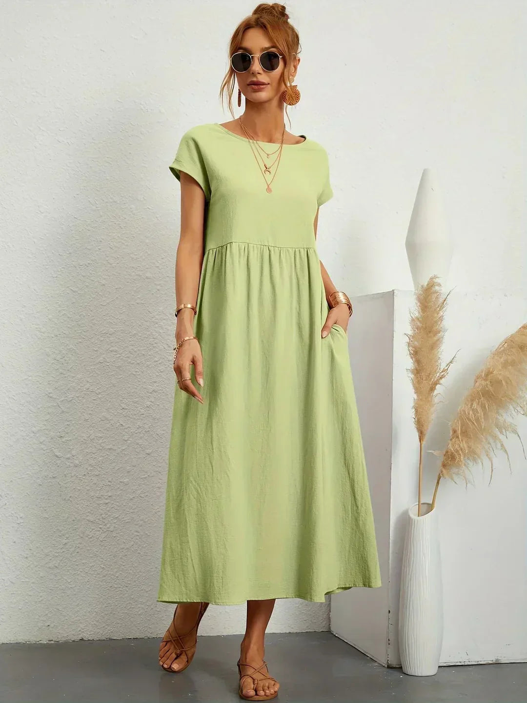Gabriela | Vestido midi fluido de elegancia atemporal