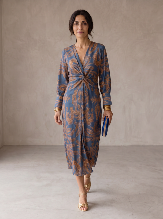Jimena | Vestido Midi de Elegancia Floral
