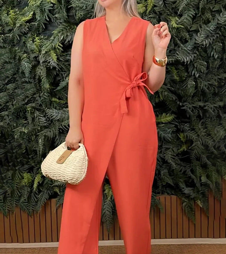 ELISA | TRAJE ELEGANTE SIN MANGAS
